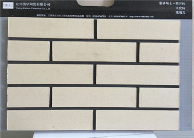 Mattonelle sottili dell'impiallacciatura del mattone della cultura gialla per forte resistenza dell'acido/alcali delle pareti