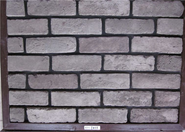 Mattone esteriore del Faux artificiale grigio per resistenza al gelo della decorazione della parete