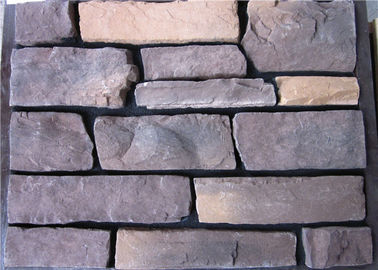Impiallacciatura di pietra impilata Faux artificiale del cemento per la costruzione di edifici della parete