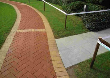 Solido della strada privata dei lastricatori sinterizzato dimensione differente del mattone rosso per il passaggio pedonale del giardino