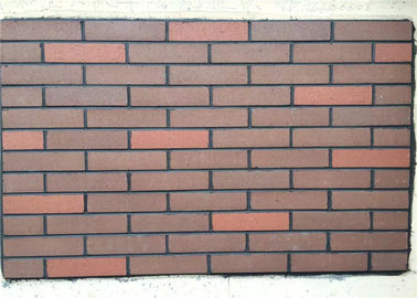 Rosso lisci il mattone di fronte spaccato per la costruzione di edifici esteriore della parete del rivestimento