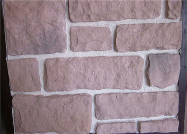 Decorate Fake Stone Wall Tiles , Faux Rock Wall Covering Solid Surface