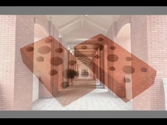 240x115x60mm, mattone vuoto resistente del tempo eccellente leggero del caffè per la parete