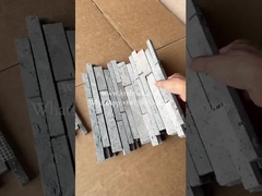 Installazione rapida di vecchi mattoni scivola ampiamente per il muro