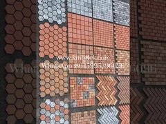 Masselli di argilla riscaldata di colore rosso campione gratuito per parete di fondo 240*50*20 mm